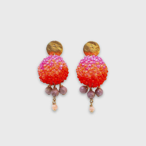 Boucles d'oreilles Clochette Orange | EMPREINTES Paris - EMPREINTES Paris