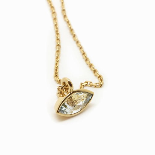 Collier navette aigue marine | EMPREINTES Paris - EMPREINTES Paris