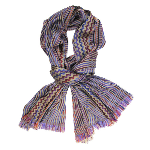 Écharpe maxi Laine Soie Multico Camel CINÉTIQUE | EMPREINTES Paris - EMPREINTES Paris