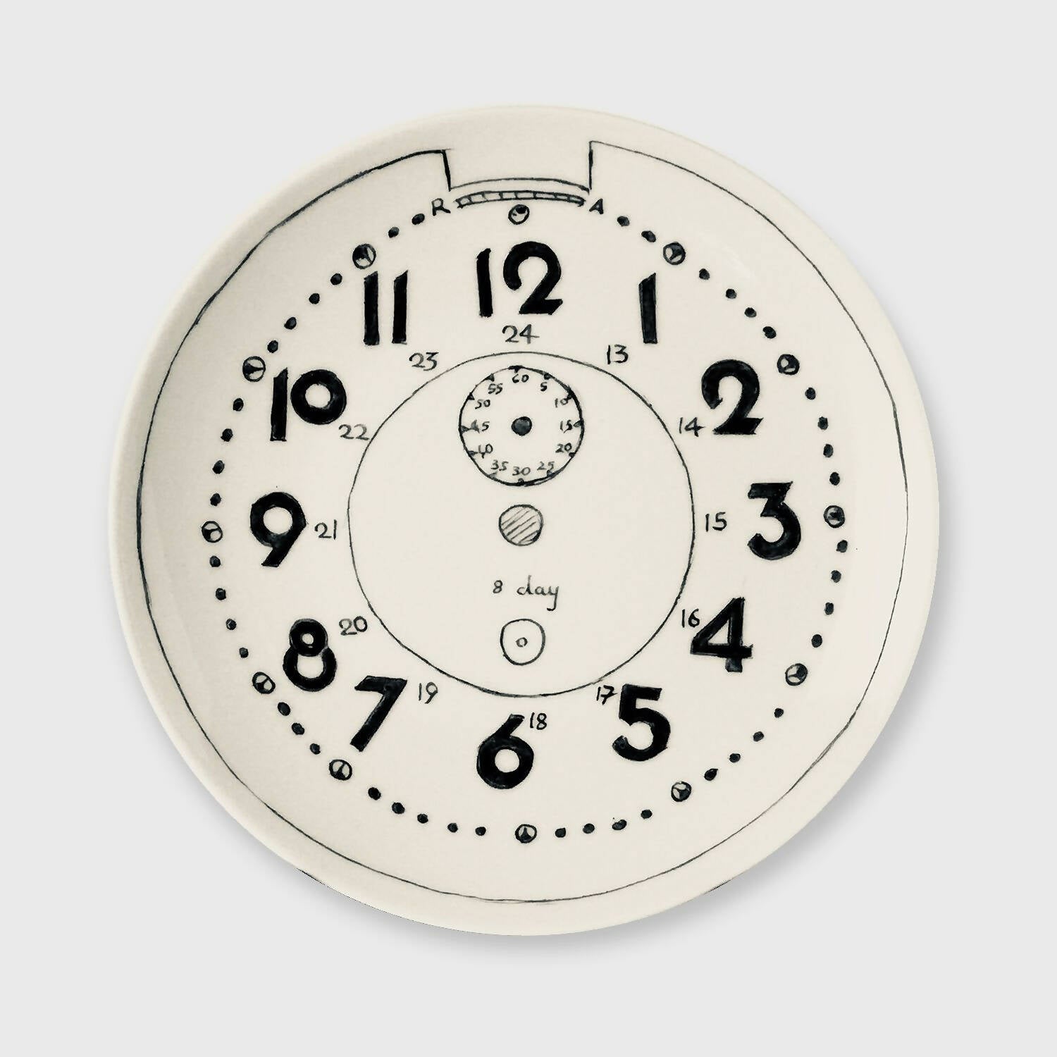 Assiette murale/Wall plate HORLOGE 2 | EMPREINTES Paris