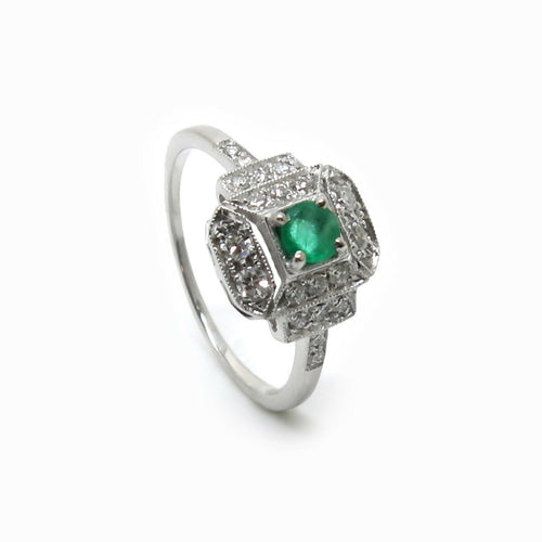 Bague Emeraude Art Déco | EMPREINTES Paris - EMPREINTES Paris
