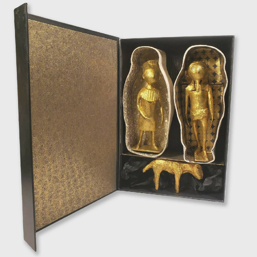 Sculpture Pharaon , Madame et Toutouk | EMPREINTES Paris