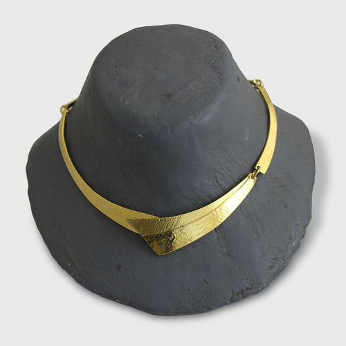 Collier réglable en étain Doré 3 | EMPREINTES Paris - EMPREINTES Paris