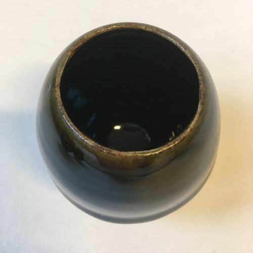 Petit Vase Noir-Oribe n°1 en grès | EMPREINTES Paris - EMPREINTES Paris