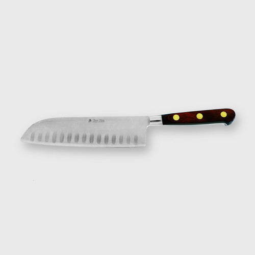 Couteau Santoku forgé 18 cm en bois d'olivier | EMPREINTES Paris - EMPREINTES Paris