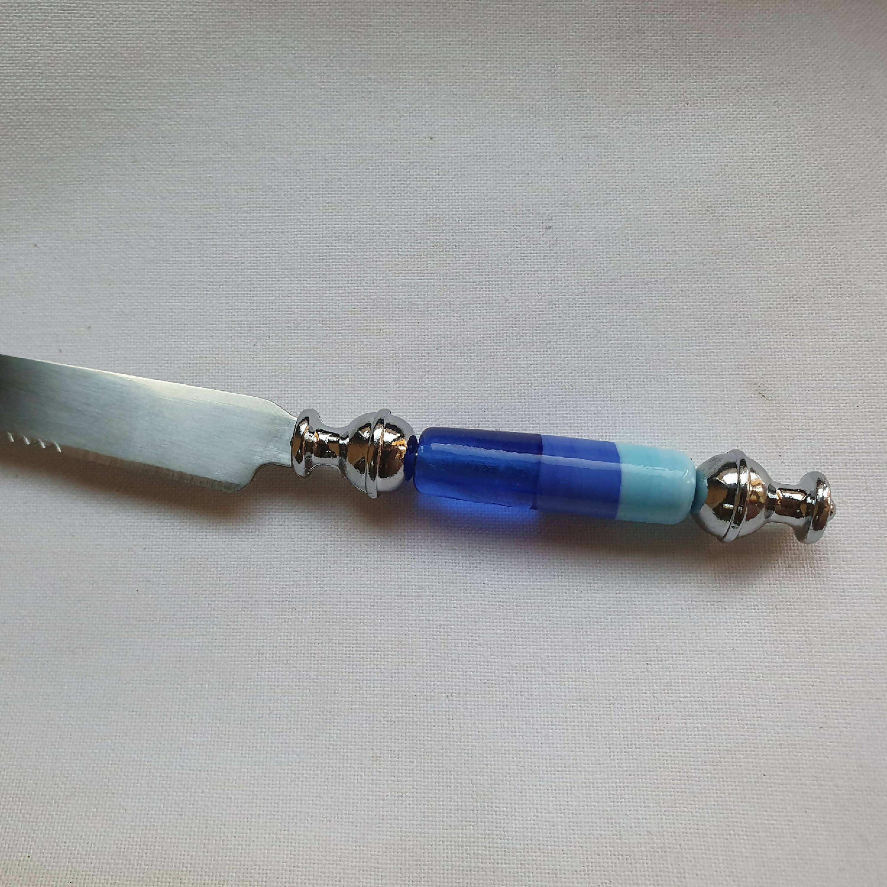 Couteau à fromage camaïeu de bleus - Format traditionnel | EMPREINTES Paris