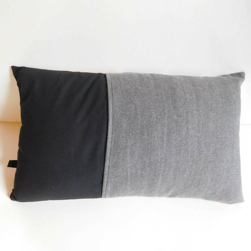 Coussin Géométric petit modèle bicolore brique | EMPREINTES Paris - EMPREINTES Paris