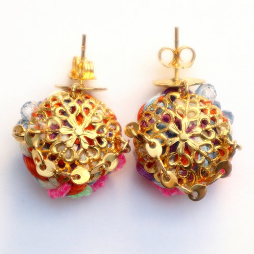 Boucles d'oreilles Kabuki Rose | EMPREINTES Paris - EMPREINTES Paris