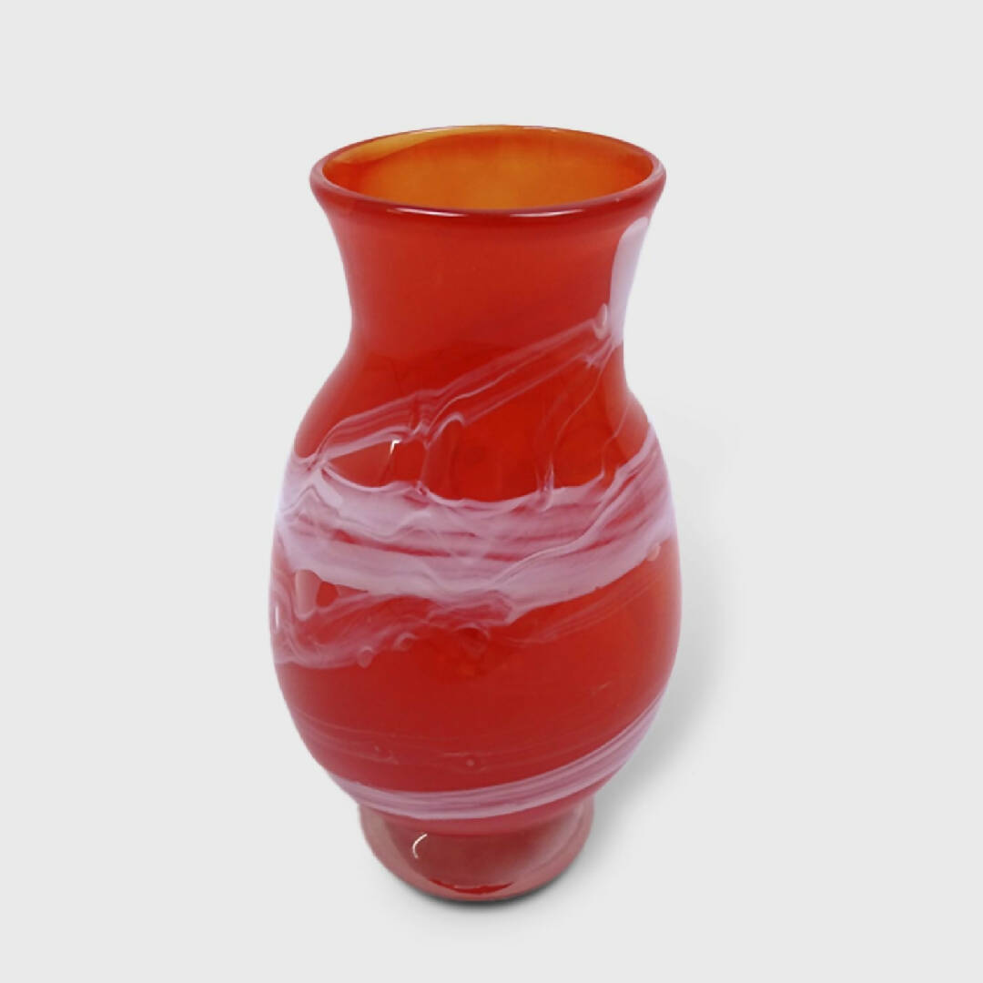 Vase rouge cordon blanc | EMPREINTES Paris | EMPREINTES Paris