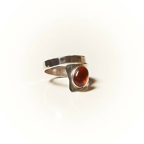 Bague Romae en argent avec une ambre. | EMPREINTES Paris - EMPREINTES Paris