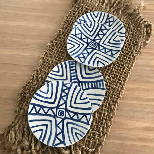 Set de 4 assiettes à dessert Ethnik | EMPREINTES Paris - EMPREINTES Paris