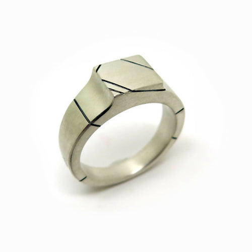 Chevalière carrée gravée | EMPREINTES Paris - EMPREINTES Paris