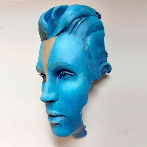 Sculpture murale HUMAN PARADOX bleu | EMPREINTES Paris - EMPREINTES Paris