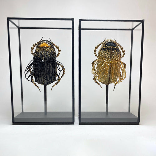 Duo de Scarabées ailés Or et Noir | EMPREINTES Paris - EMPREINTES Paris