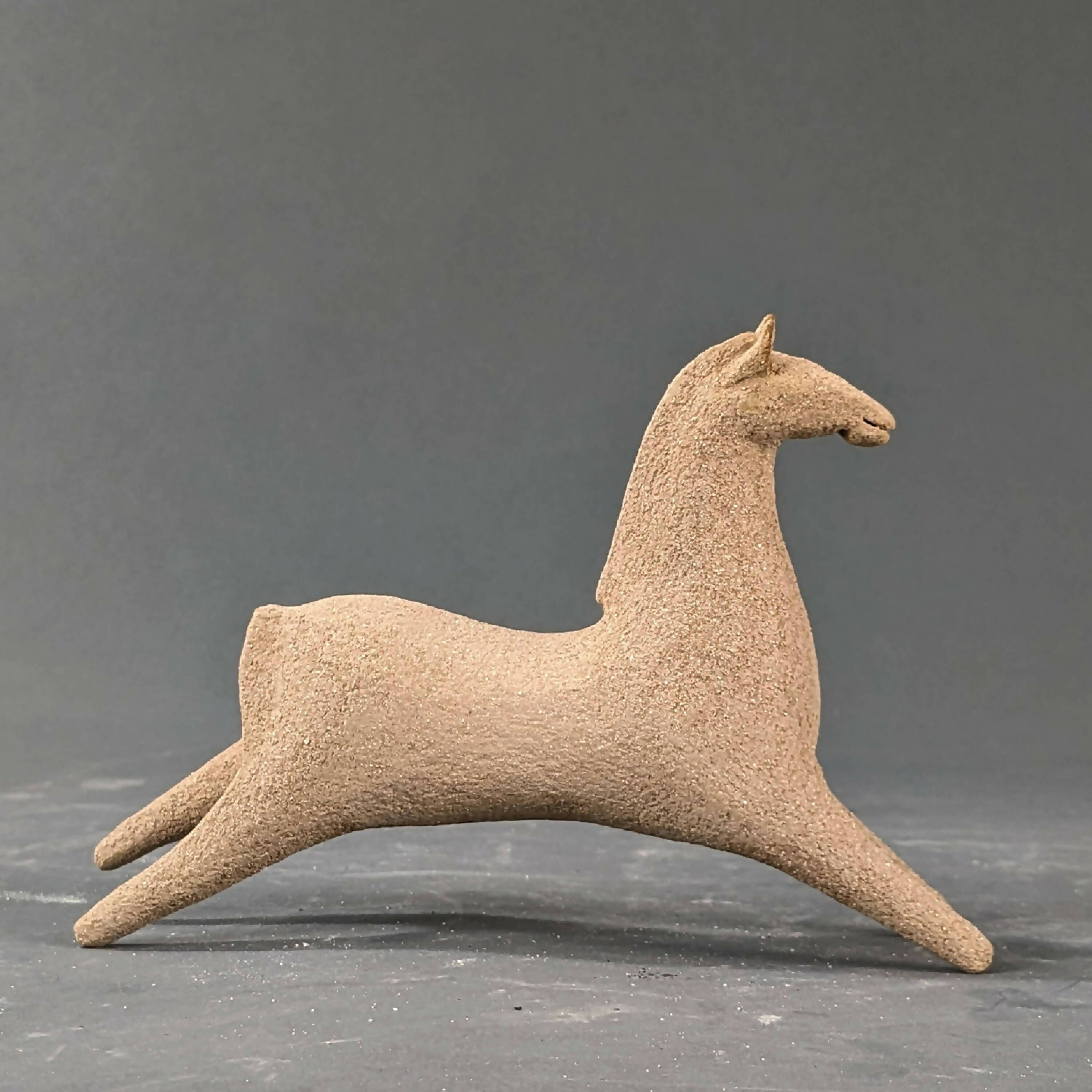 Sculpture Murale Mini Cheval Beige Foncé | EMPREINTES Paris