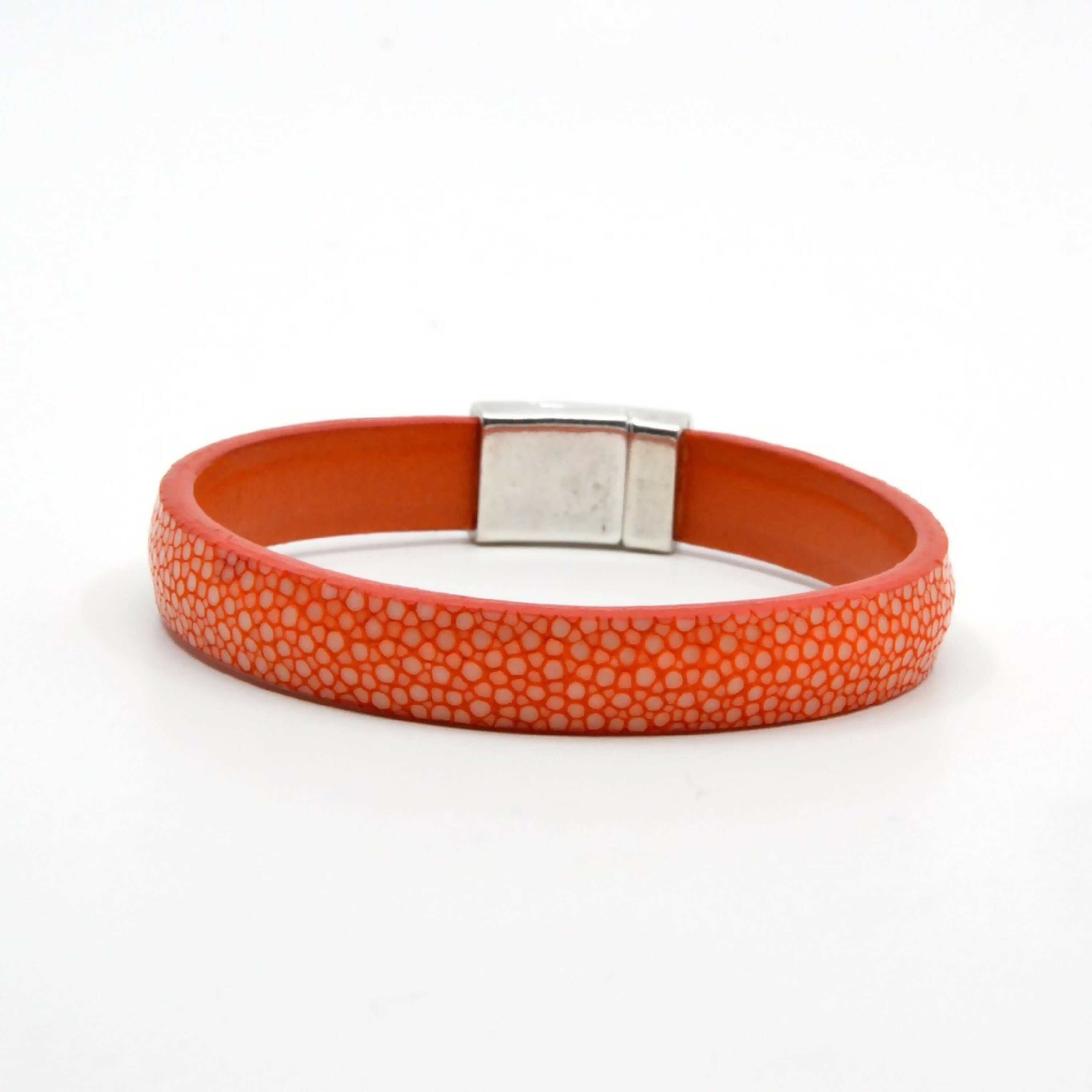 Bracelet en Galuchat orange | EMPREINTES Paris | EMPREINTES Paris