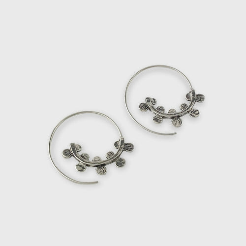 Boucles d’oreilles en étain Argenté 5 | EMPREINTES Paris - EMPREINTES Paris