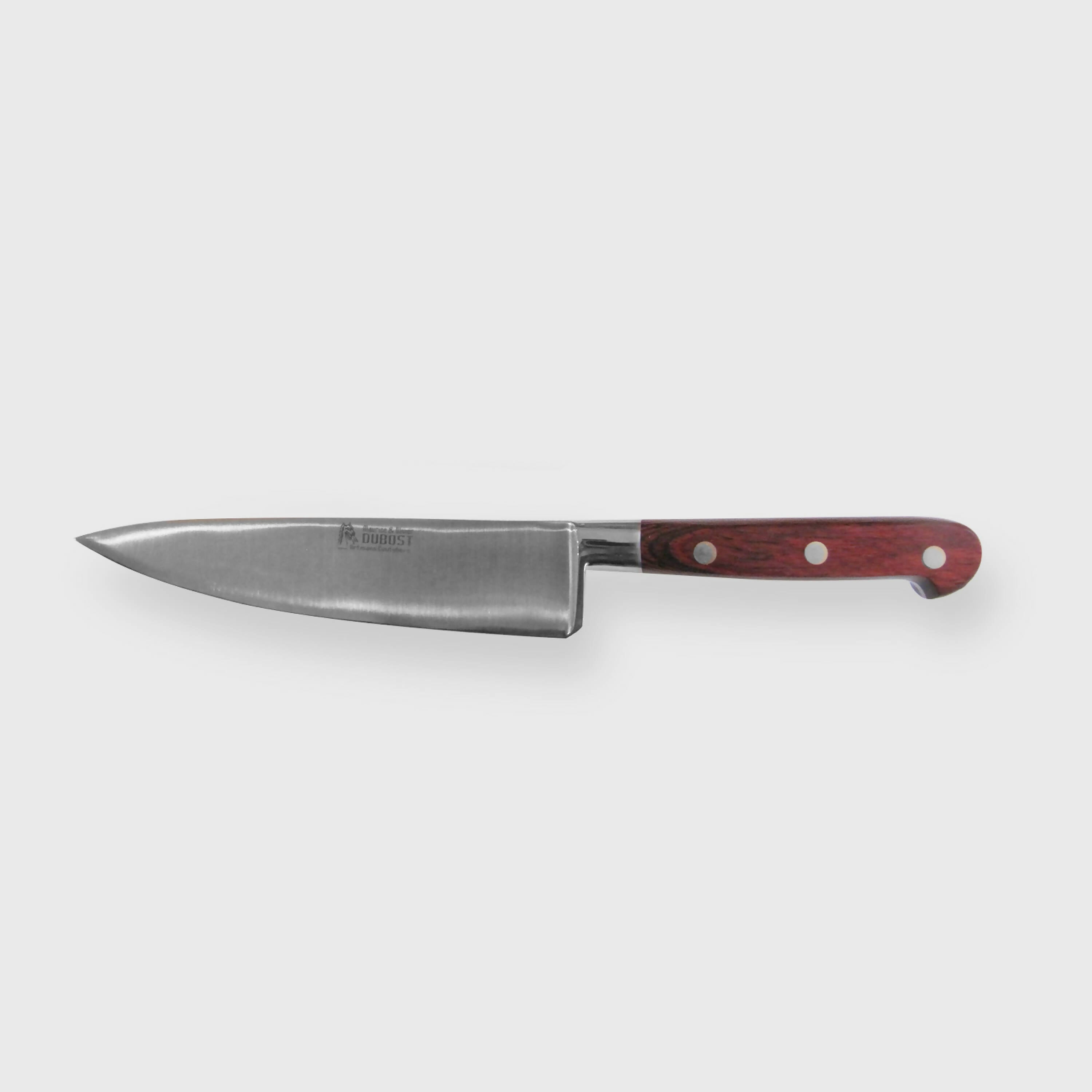 Couteau de cuisine forgé 20 cm en bois d