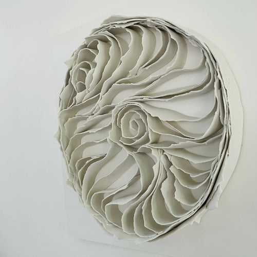 Bas relief tableaux papier porcelaine collection écorce sur fond blanc | EMPREINTES Paris - EMPREINTES Paris