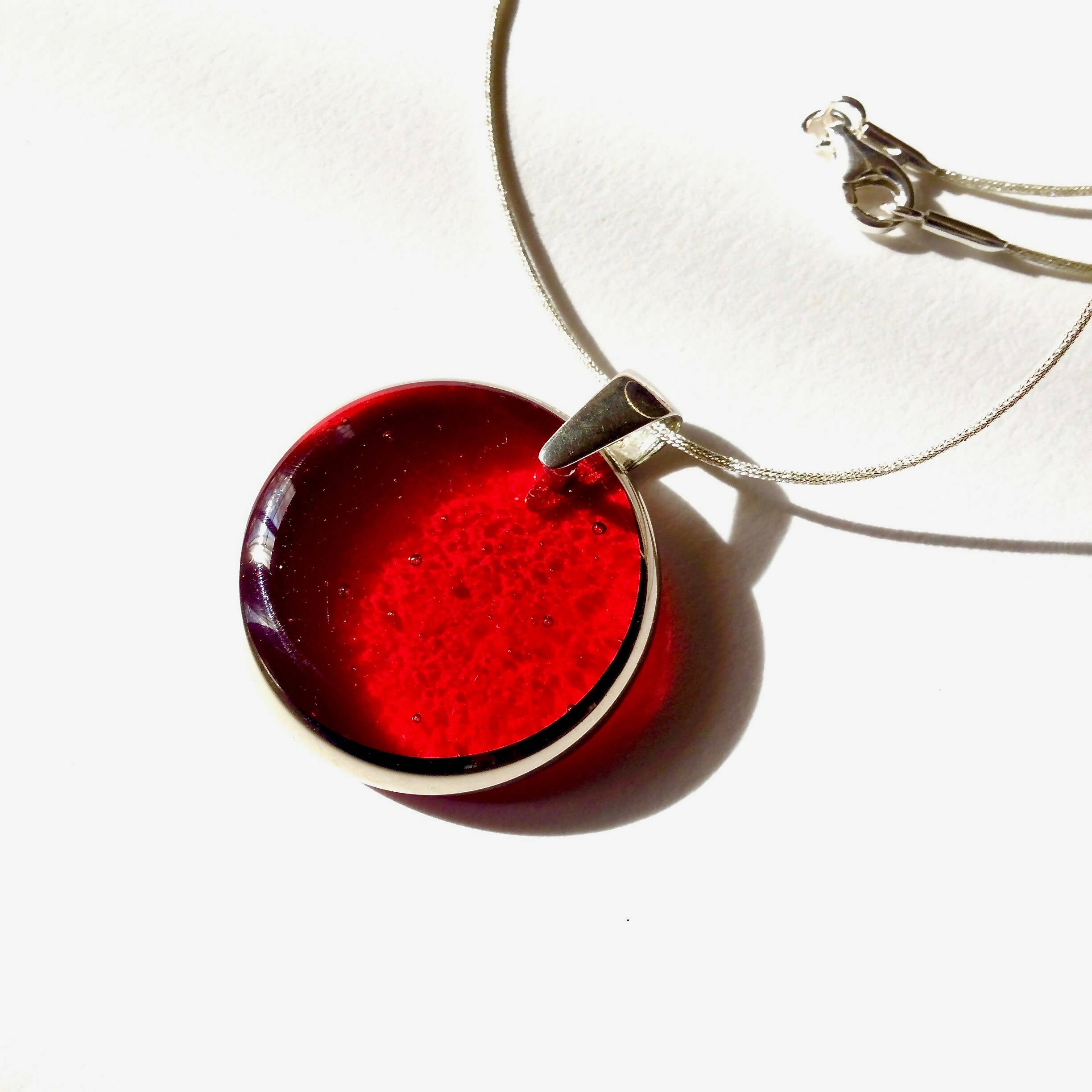 Pendentif PLEINE LUNE rose profond | EMPREINTES Paris