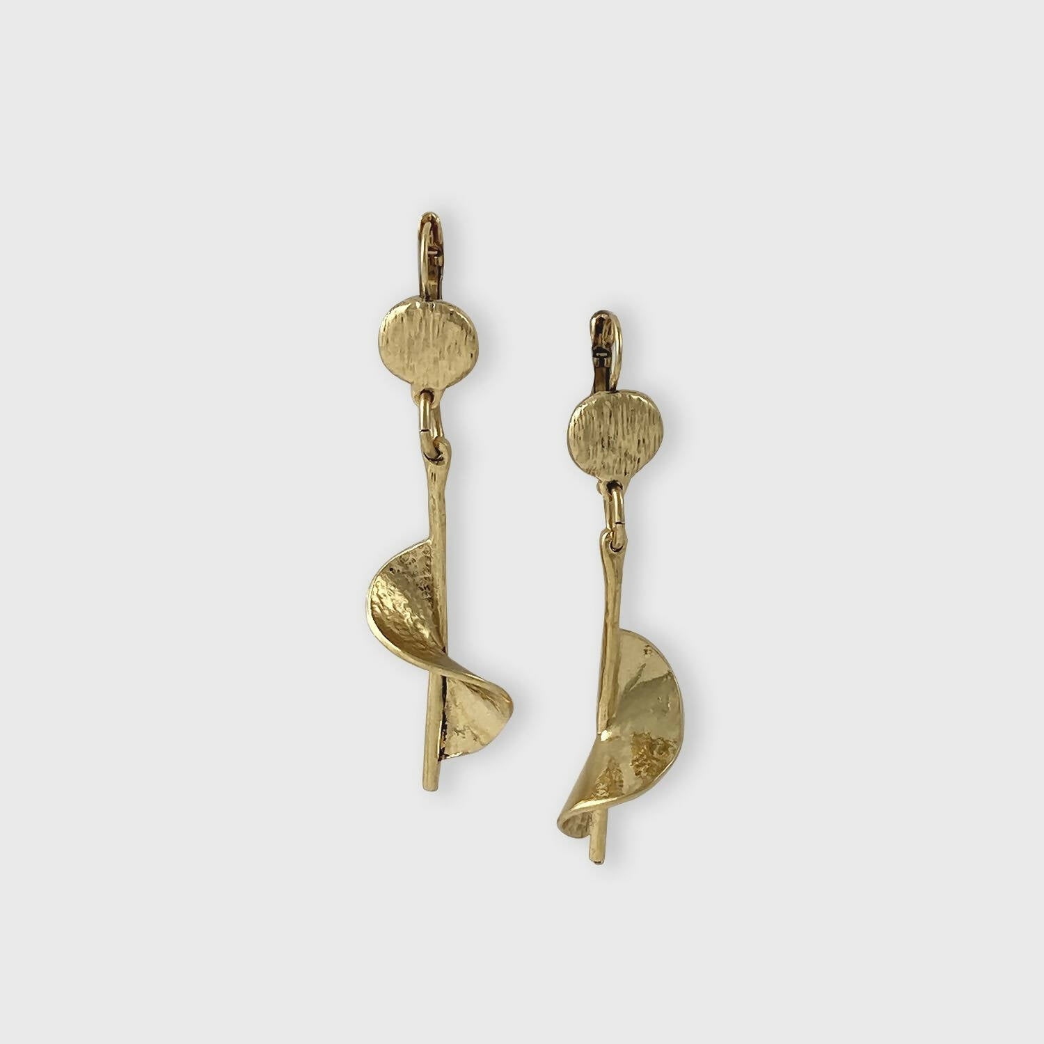 Boucles d’oreilles en étain Doré 29 | EMPREINTES Paris