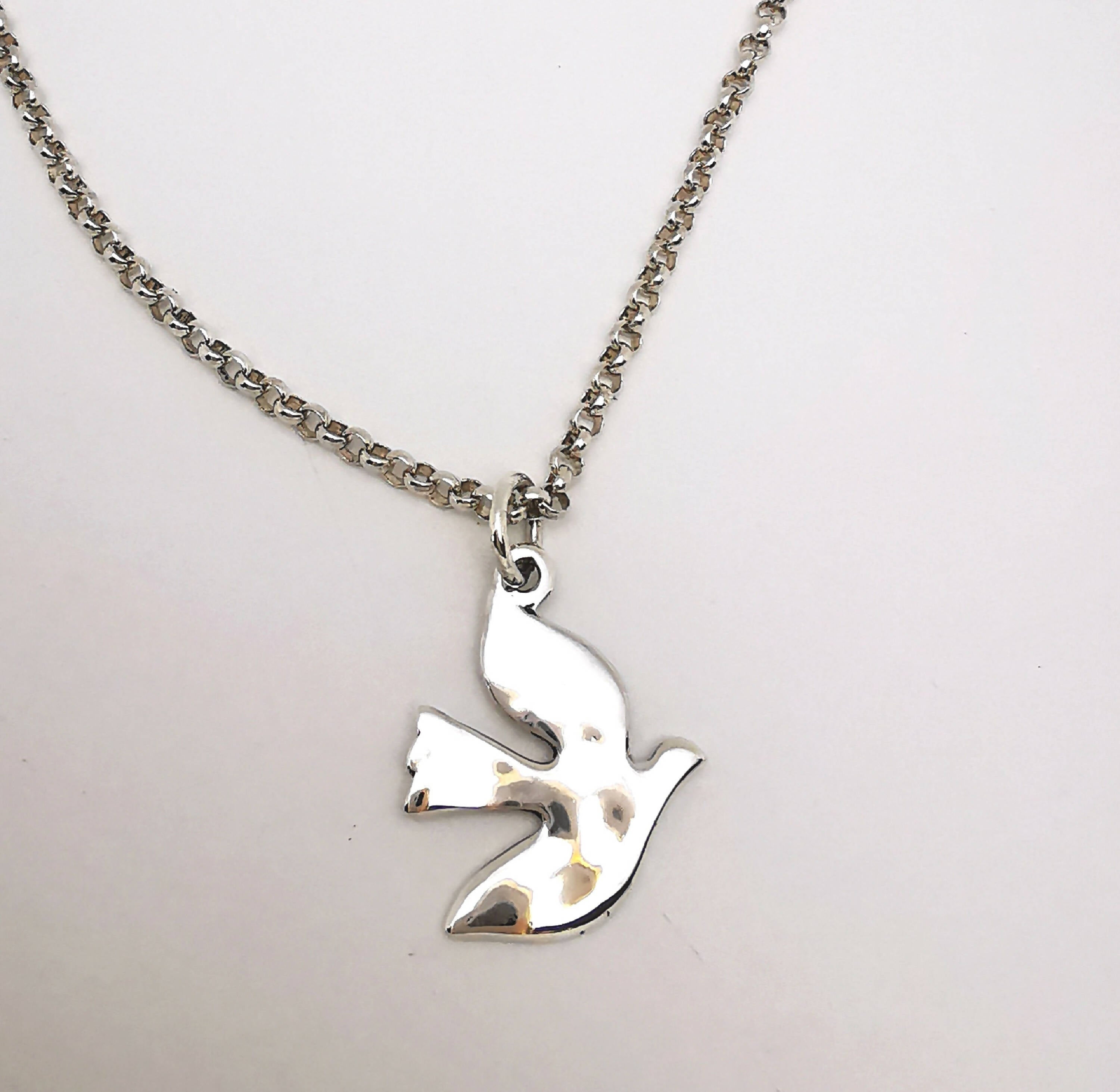 Collier Colombe en argent martelé | EMPREINTES Paris