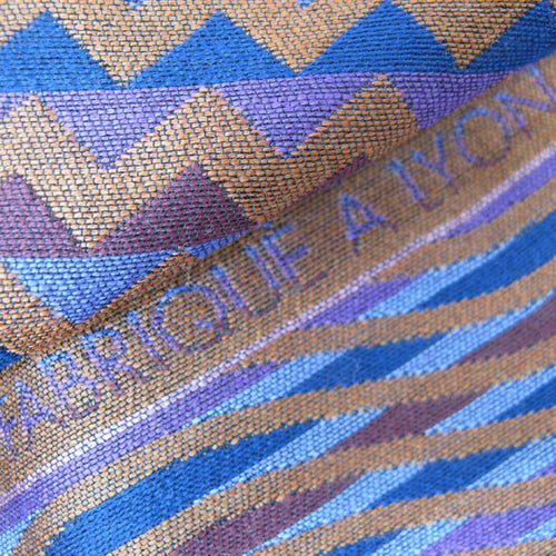 Écharpe midi laine soie multico daim sismique zigzig | EMPREINTES Paris - EMPREINTES Paris