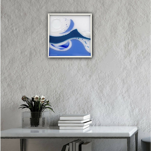 Applique carrée - Vagues bleues | EMPREINTES Paris - EMPREINTES Paris