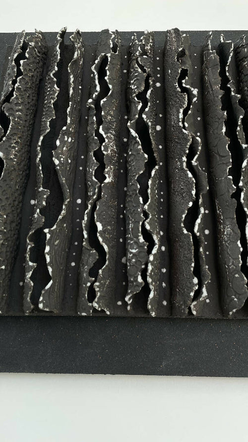 Bas relief tableau grès collection écorce | EMPREINTES Paris - EMPREINTES Paris