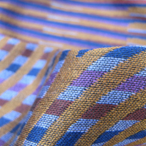 Écharpe midi laine soie multico daim supersonique mécanique | EMPREINTES Paris - EMPREINTES Paris