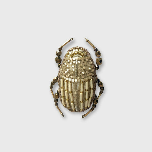 Broche Scarabée Grège | EMPREINTES Paris - EMPREINTES Paris