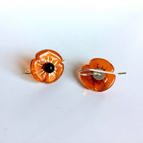 Boucles d'oreilles COQUELICOT orange | EMPREINTES Paris - EMPREINTES Paris