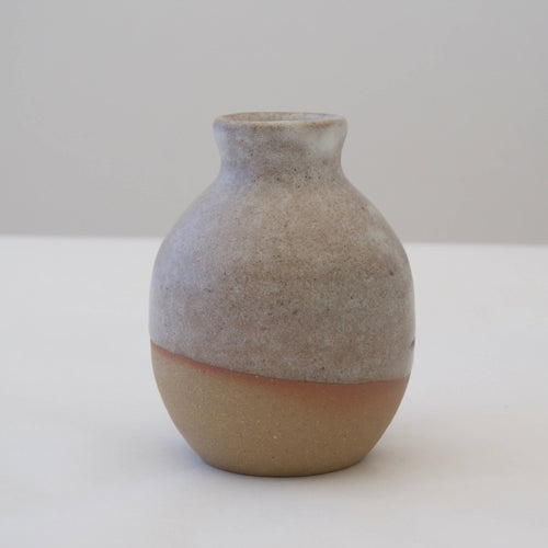 Soliflore Tokkuri Sable glacé en grès brun | EMPREINTES Paris - EMPREINTES Paris