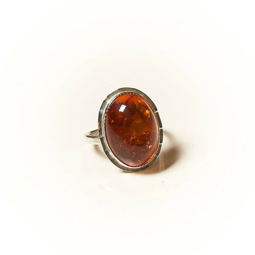 Bague ROSAIA en argent avec une ambre. | EMPREINTES Paris - EMPREINTES Paris