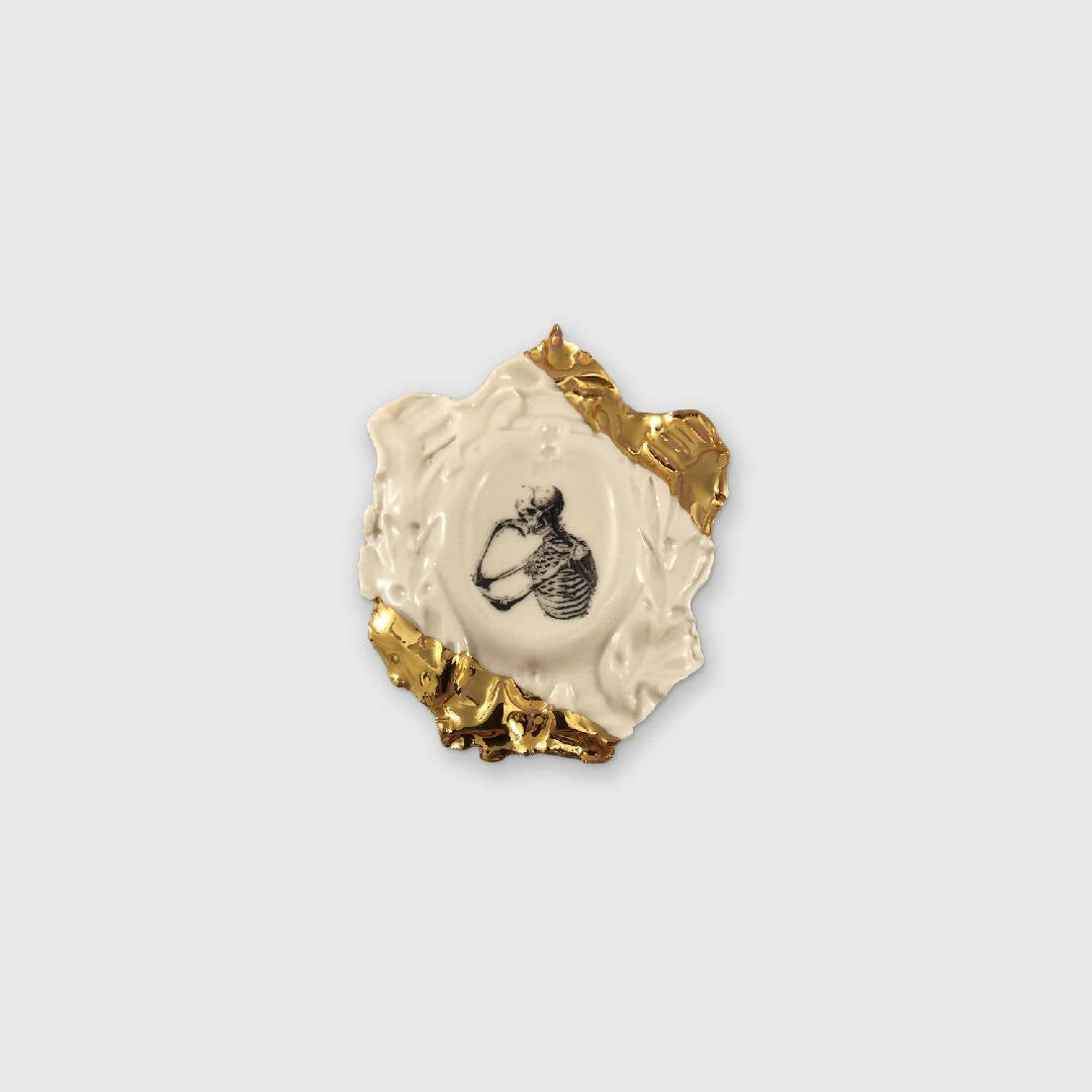 Broche Camay Squelette I, collection Histoire naturelle | EMPREINTES Paris