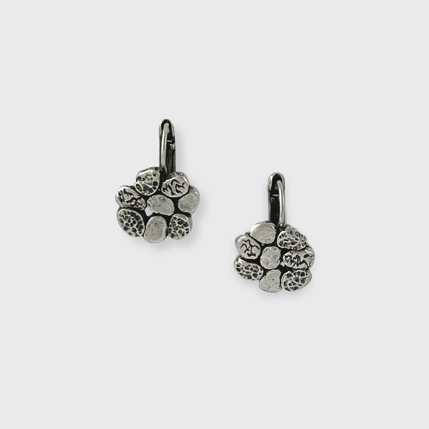 Boucles d’oreilles en étain Argenté 10 | EMPREINTES Paris