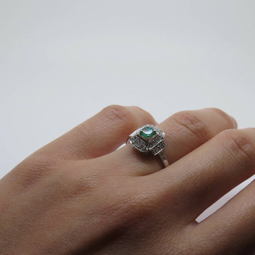 Bague Emeraude Art Déco | EMPREINTES Paris - EMPREINTES Paris