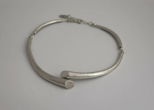 Collier réglable en étain argenté 4 | EMPREINTES Paris - EMPREINTES Paris