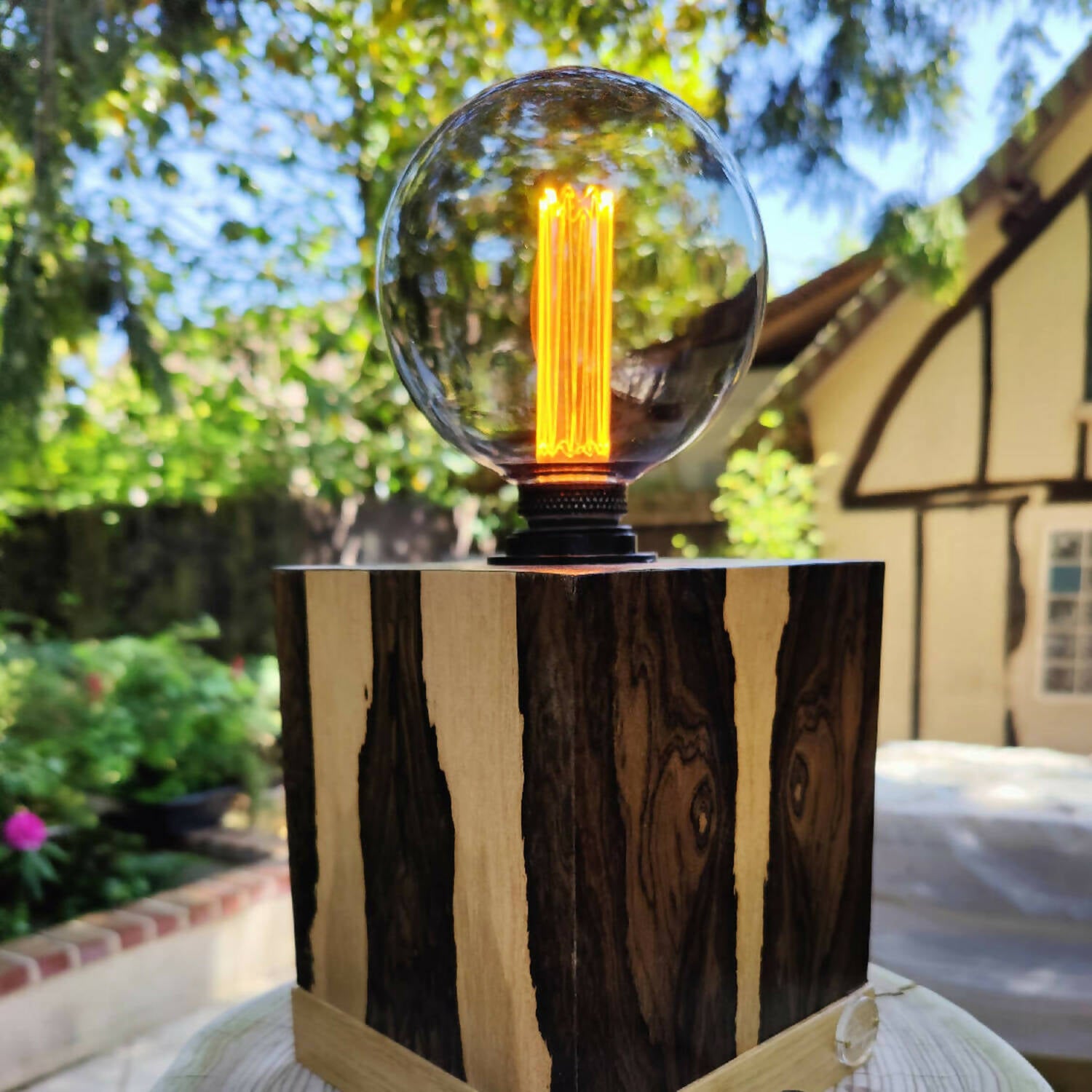 Lampe Bois ziricote Ebéniste Dupetit Thouars | EMPREINTES Paris