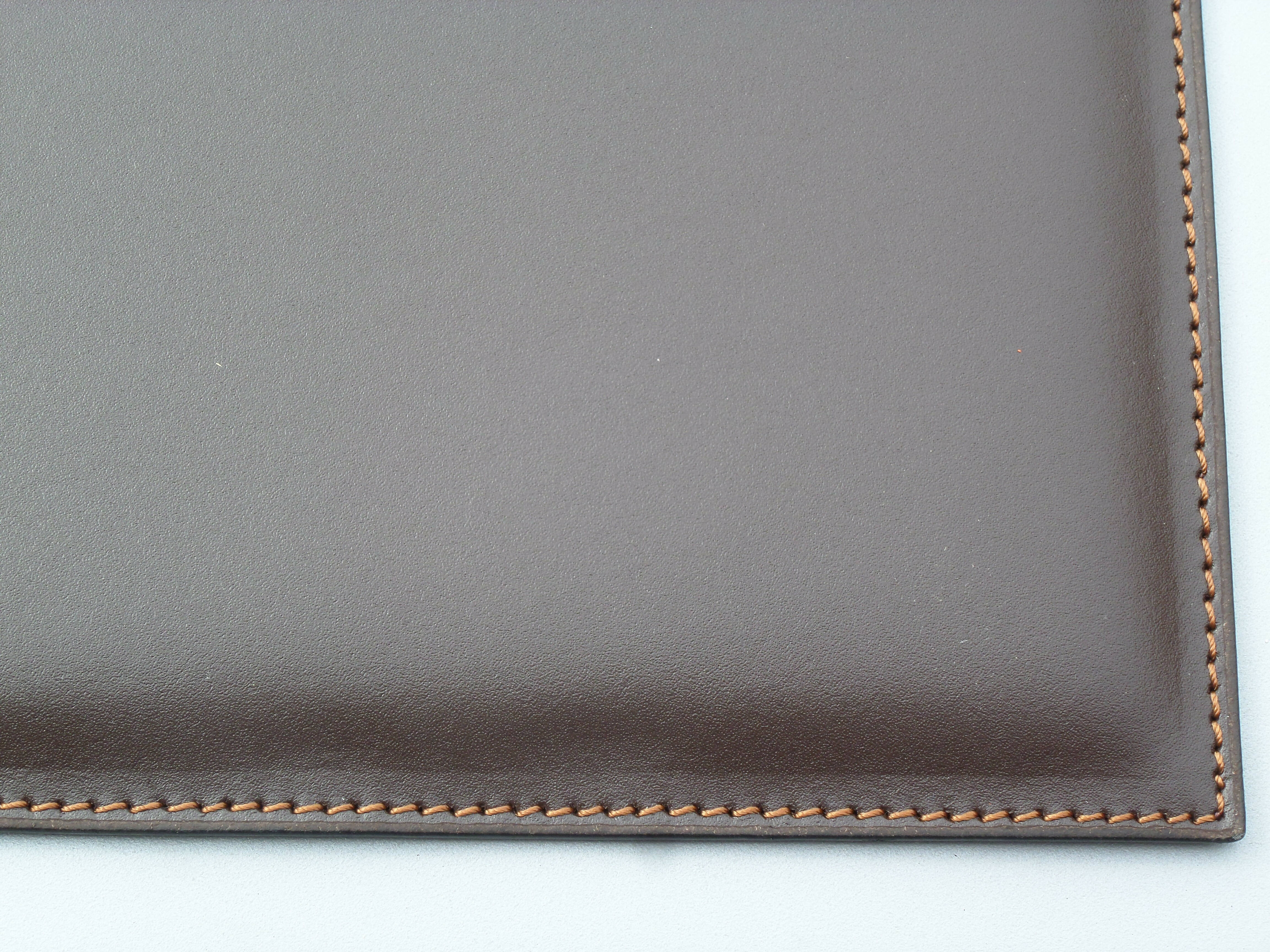 Sous-main Beaurecueil double cuir Chocolat | EMPREINTES Paris