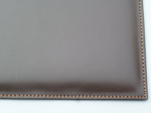 Sous-main Beaurecueil double cuir Chocolat | EMPREINTES Paris - EMPREINTES Paris