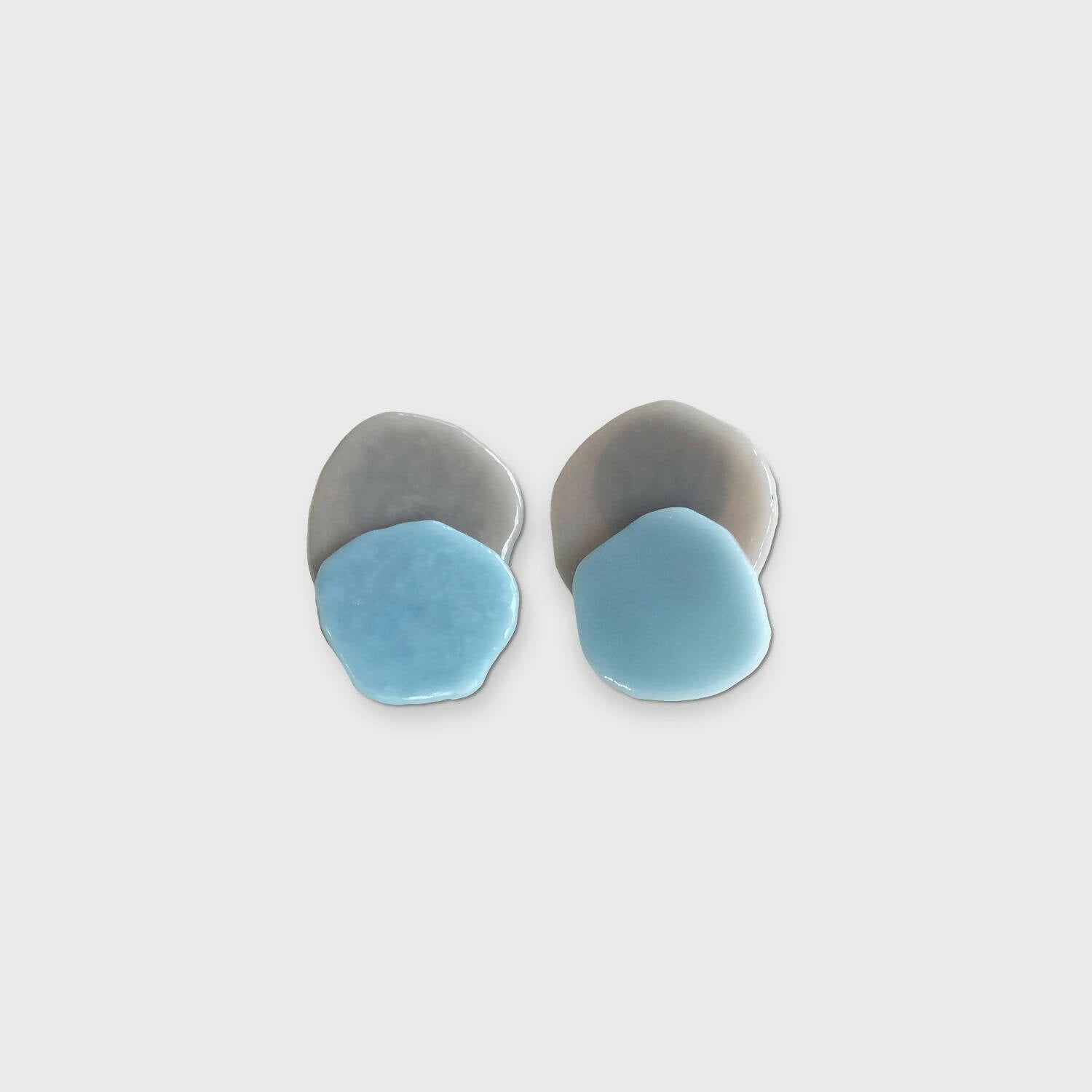Boucles RICOCHET bleu-gris | EMPREINTES Paris