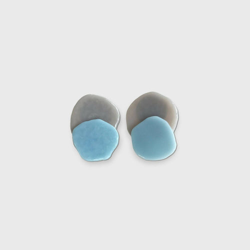 Boucles RICOCHET bleu-gris | EMPREINTES Paris - EMPREINTES Paris