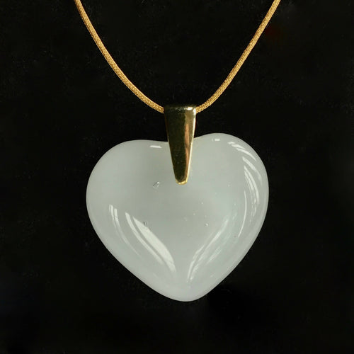 Pendentif COEUR blanc chaud | EMPREINTES Paris - EMPREINTES Paris