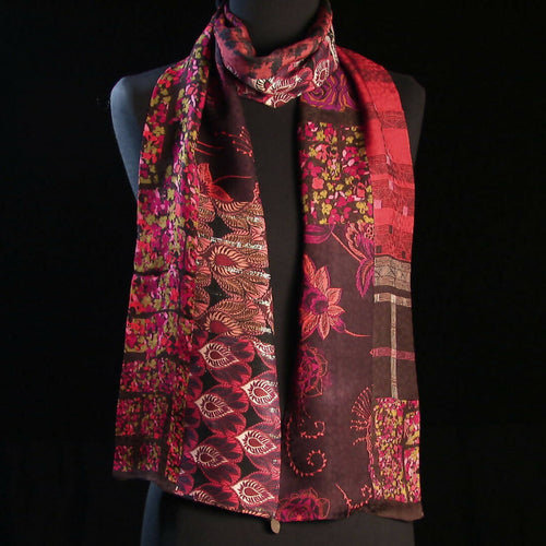 Foulard mix imprimés brique | EMPREINTES Paris - EMPREINTES Paris