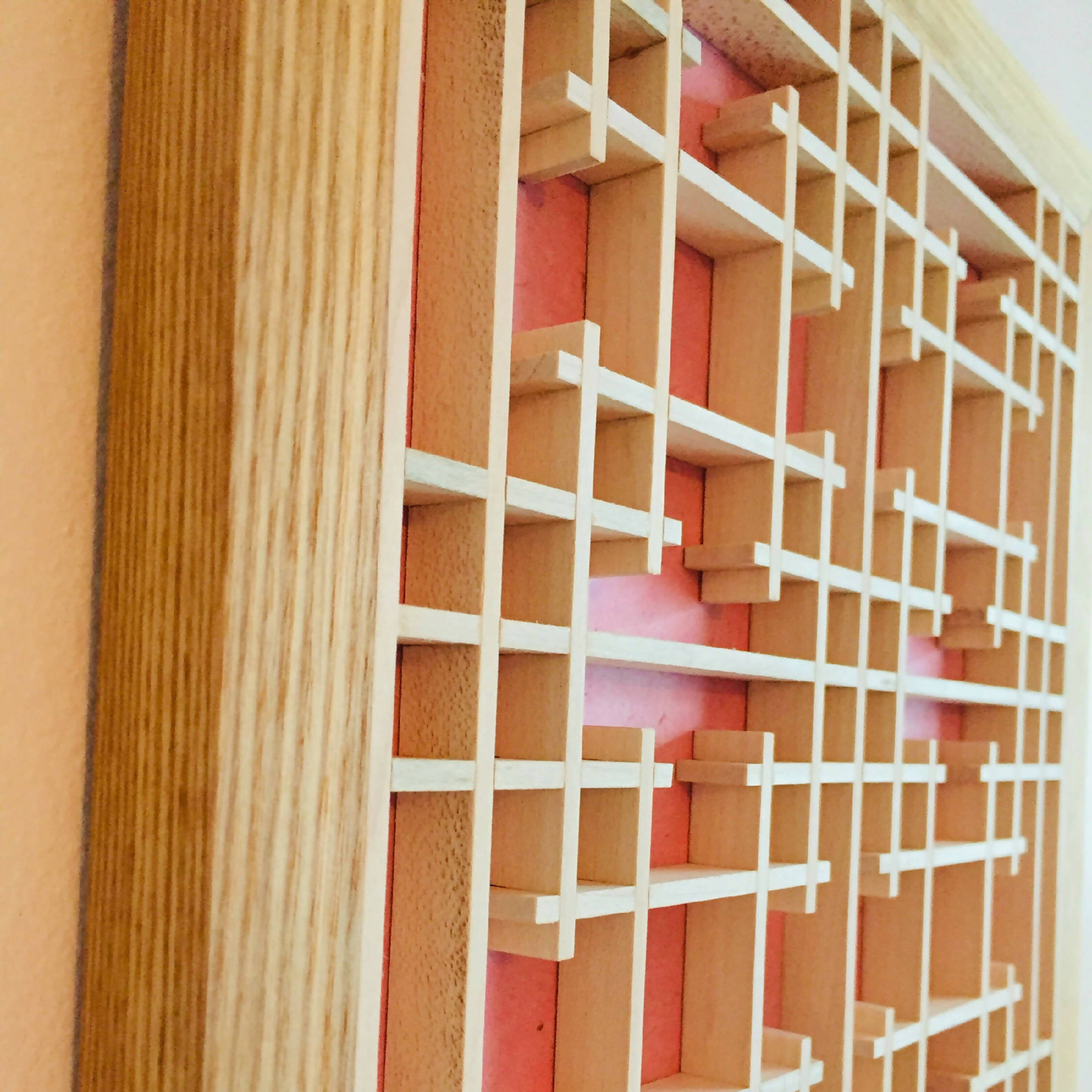 Cadre Kumiko - Intaresu - Rose | EMPREINTES Paris