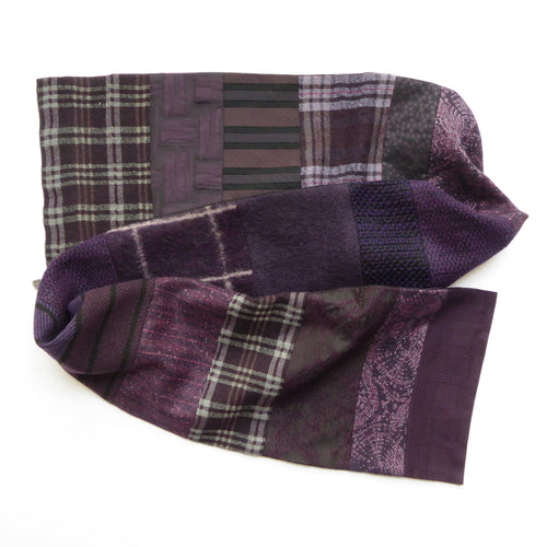Écharpe hivernale homme- violet | EMPREINTES Paris - EMPREINTES Paris