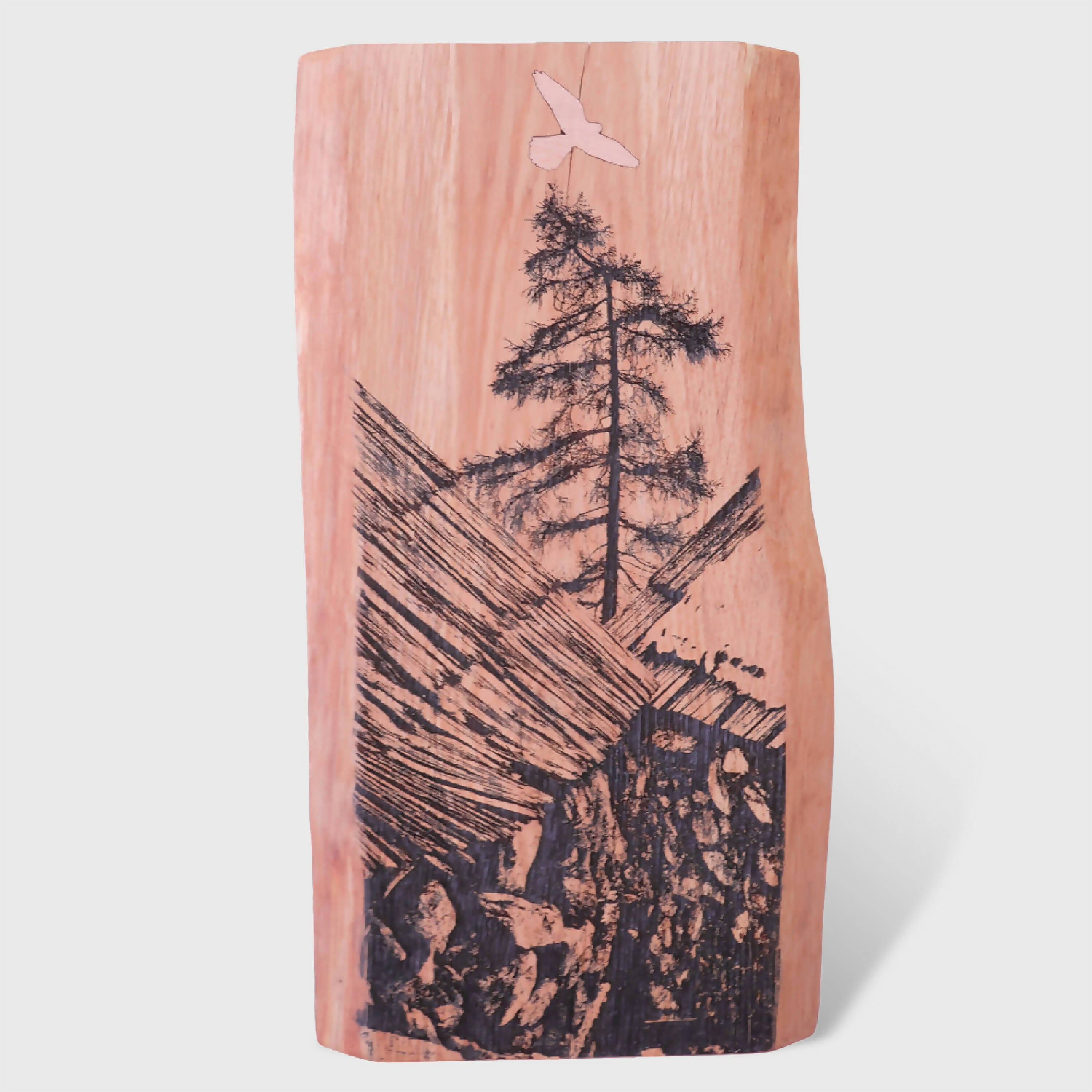 tableau-bois-resine-gravure-laser-noir-atelier-mercantour | EMPREINTES Paris