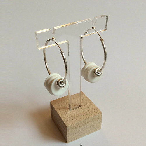 Créoles blanches | EMPREINTES Paris - EMPREINTES Paris