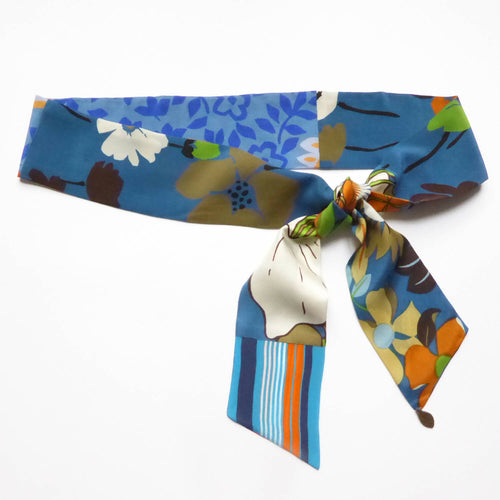 Bandeau soie, blue dream | EMPREINTES Paris - EMPREINTES Paris